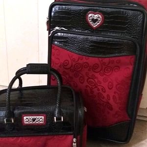 Brighton Suitcase and TRAVEL / carry-on Bag EUC!